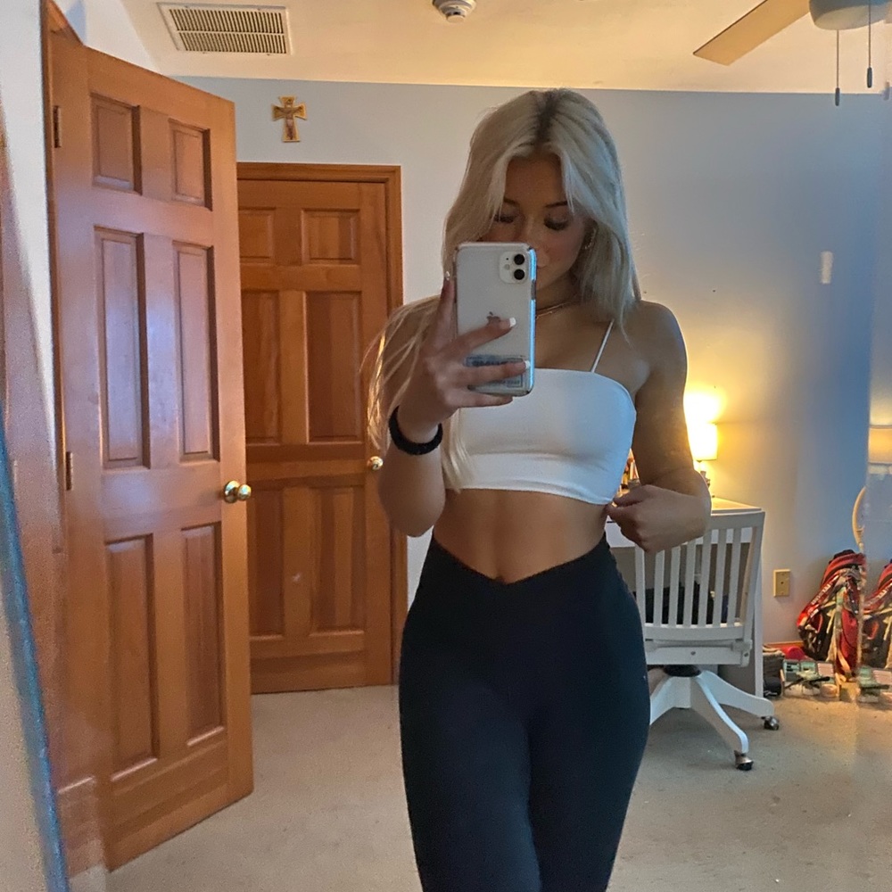 White bandu tank top